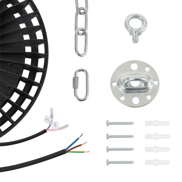 Campana LED 200W 34.000Lm 6000ºK IP65 Driver Regulable 0-10V 30.000H Iluminación Industrial Exterior Interior 4