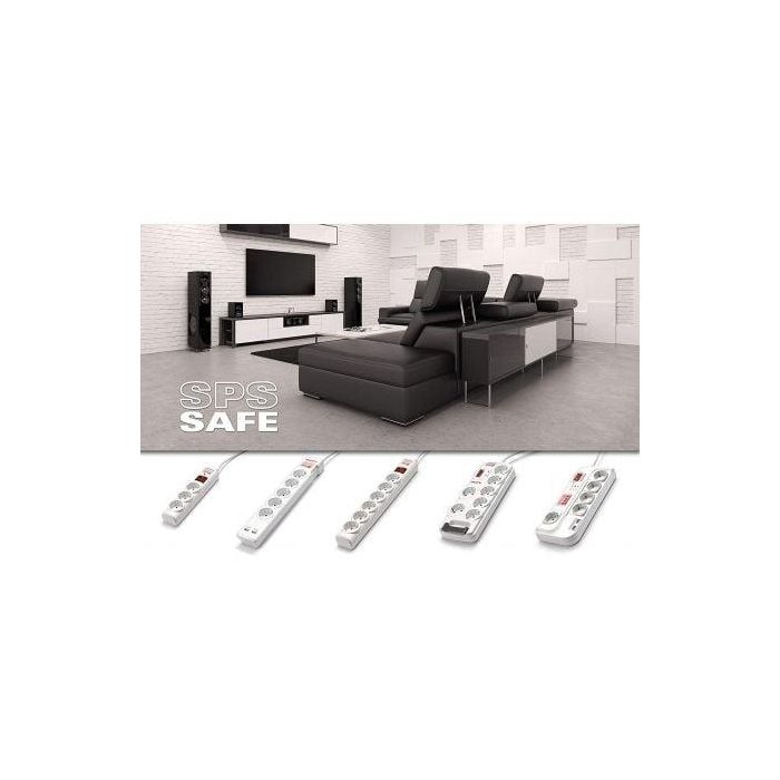 Regleta Enchufes 5 Tomas con Interruptor Salicru SPS SAFE Master 250 V 3 Regleta Enchufes 5 Tomas con Interruptor Salicru SPS SAFE Master 250 V 3