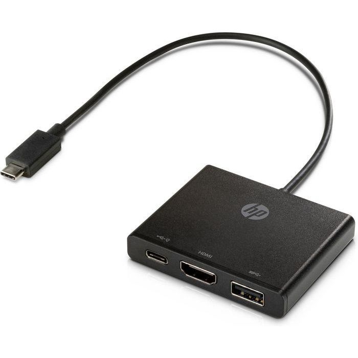 HP Hub de Conectividad USB-C a HDMI/USB 3.0/USB-C, Negro 2