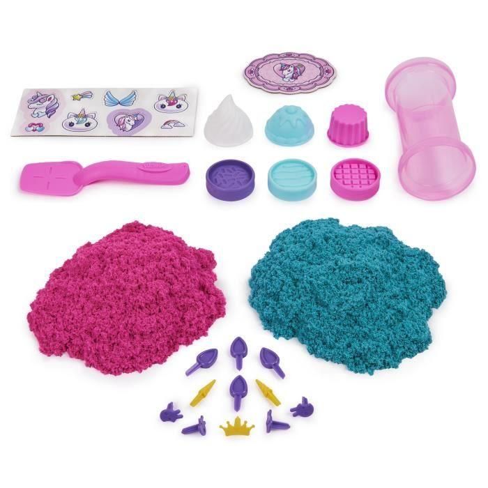 Spin Master 6065201 Kinetic Sand Set Pastelería Unicornio con Brillo y Neón, Moldes y Accesorios para Niños +3 Años 1 Spin Master 6065201 Kinetic Sand Set Pastelería Unicornio con Brillo y Neón, Moldes y Accesorios para Niños +3 Años 1
