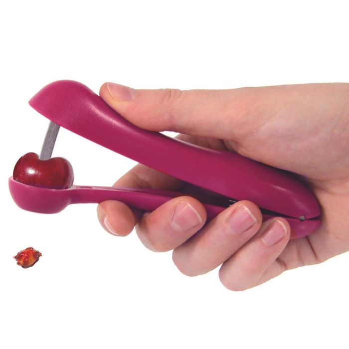 Cook Concept Deshuesador Cereza Y Aceituna Gris Burdeos Blanco Roto Medidas 3x12.5x4.5 cm 3