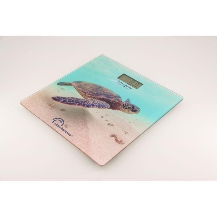 Little Balance 8653 Báscula Personal Electrónica USB - Patrón Tortuga Verde - 180 kg / 100 g 1