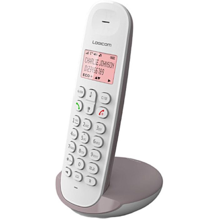 Logicom LOG3483071500100 Teléfono fijo inalámbrico DECT ILOA 150 SOLO Taupe sin contestador automático
