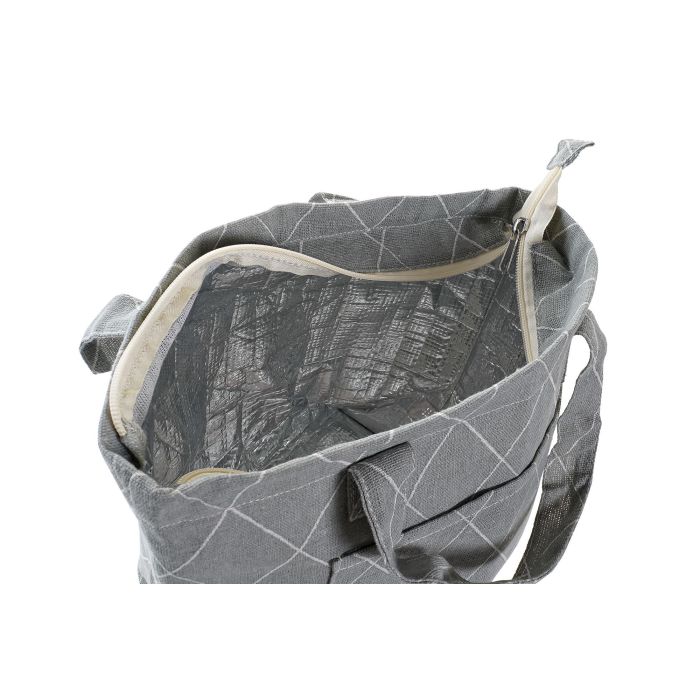 DKD Home Decor Bolsa Térmica Básicos Poliéster Gris Blanco Colección Japan Stripes 14 x 20 x 35 cm (12 Unidades) 2 DKD Home Decor Bolsa Térmica Básicos Poliéster Gris Blanco Colección Japan Stripes 14 x 20 x 35 cm (12 Unidades) 2