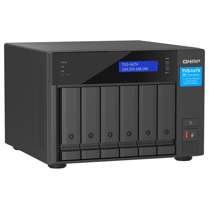 QNAP TVS-h674T-i5-32G NAS Torre Intel Core i5 12400 32 GB DDR4 6 Bahías 2
