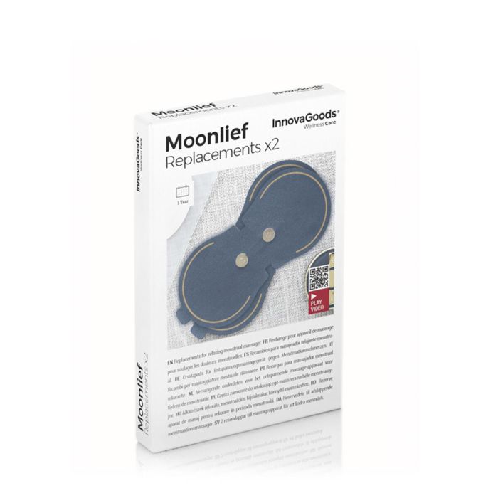 Parches de Recambio para Masajeador Relajante Menstrual Moonlief InnovaGoods (Pack de 2) 1