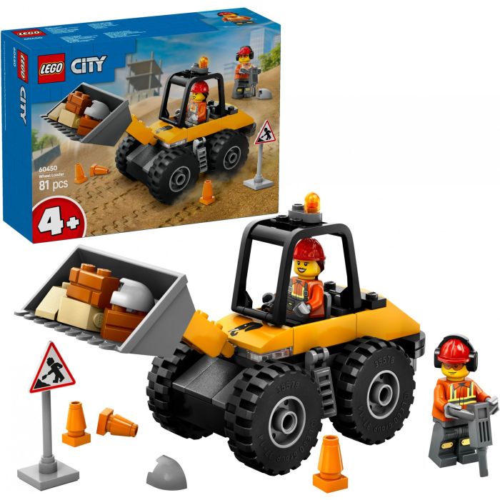 LEGO 60450 City Cargadora con Ruedas Amarilla, Set de Construcción de Juguete para Niños +4 Años con Excavadora, Pala y Minifiguras 2 LEGO 60450 City Cargadora con Ruedas Amarilla, Set de Construcción de Juguete para Niños +4 Años con Excavadora, Pala y Minifiguras 2