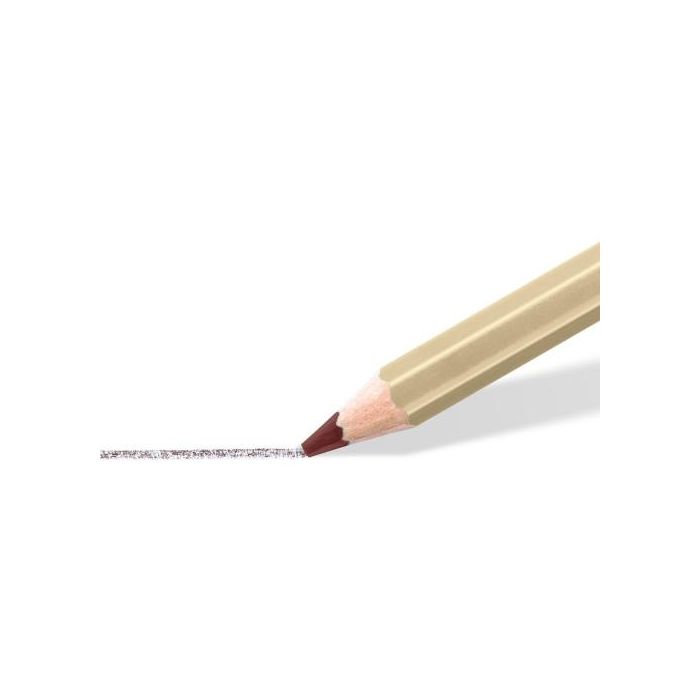 Staedtler Lápices Pastel 100P-SBK6 Blíster con 6 Lápices, Colores Sepia Claro, Sepia Oscuro, Ocre Oscuro, Sanguina Seca, Blanco, Iluminador 2