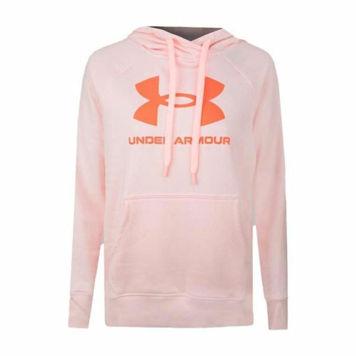 Sudadera con Capucha Mujer Under Armour Rival Fleece Rosa Sudadera con Capucha Mujer Under Armour Rival Fleece Rosa