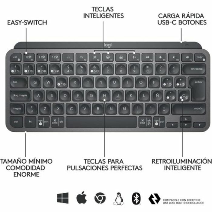 Teclado Logitech 920-010488 Negro QWERTY 6