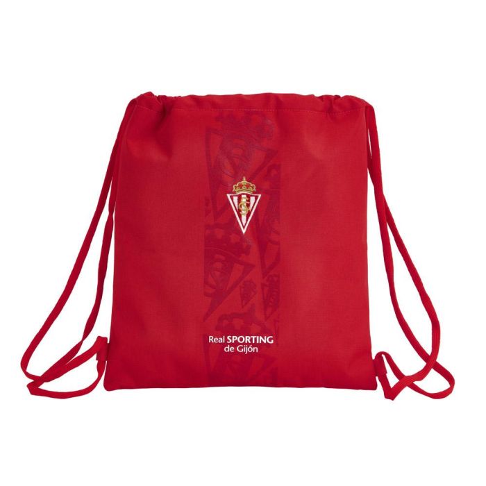 Cartera Escolar Safta Sporting De Gijon Saco Plano 350x400 mm