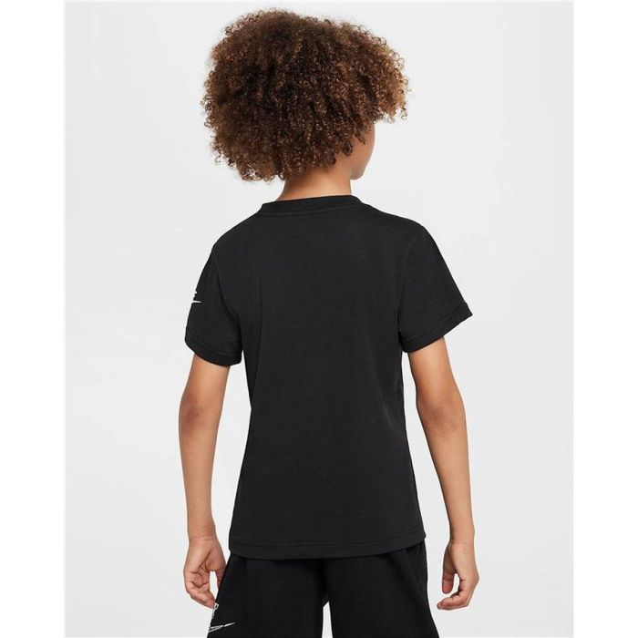 Camiseta de Manga Corta Infantil Nike Nkb Futura Block Negro M 3