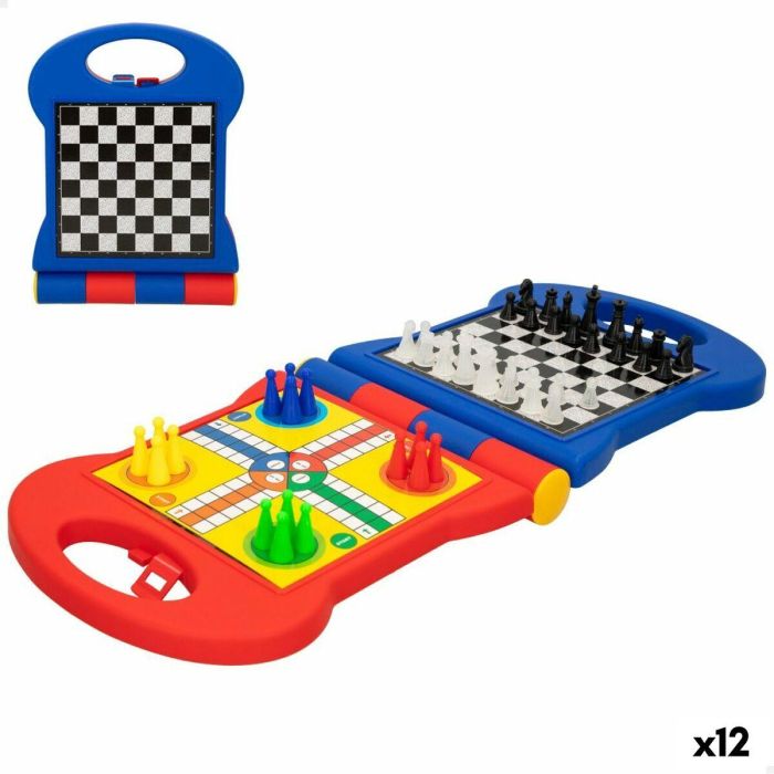 Juego de Mesa Colorbaby Ajedrez 24 x 3 x 17 cm (12 Unidades) (105 Piezas)