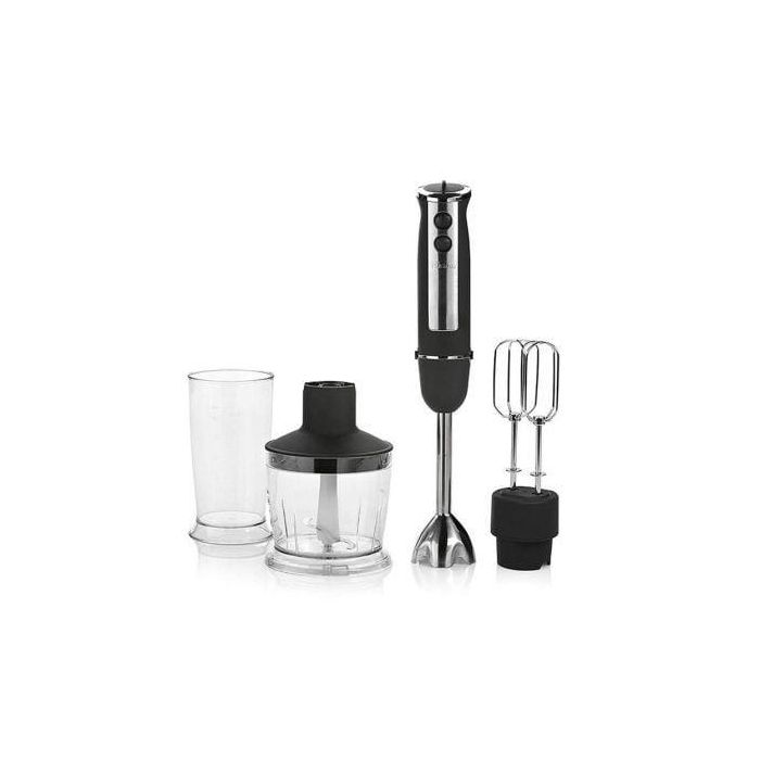 BATIDORA TRISTAR MX-4195 - 800W - 2 VELOCIDADES - FUNCIÓN TURBO - 2 VARILLAS - PICADORA 0.5L - BRAZO ACERO INOX- ACABADO EN CAUCHO BATIDORA TRISTAR MX-4195 - 800W - 2 VELOCIDADES - FUNCIÓN TURBO - 2 VARILLAS - PICADORA 0.5L - BRAZO ACERO INOX- ACABADO EN CAUCHO