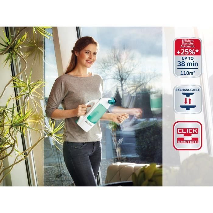 Leifheit 51003 kit de aspiradora de ventanas Dry & Clean con mango y limpiador, limpiador de ventanas sin rayas, limpiador de ventanas multiusos 4 Leifheit 51003 kit de aspiradora de ventanas Dry & Clean con mango y limpiador, limpiador de ventanas sin rayas, limpiador de ventanas multiusos 4