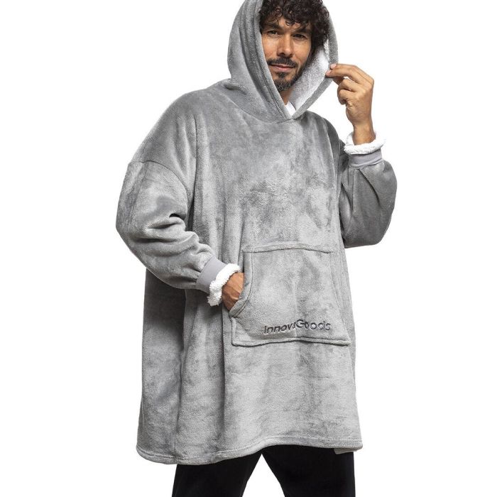 Pack Calentador de Pies Eléctrico 2 en 1 y Batamanta Sudadera Oversized con Forro Polar InnovaGoods