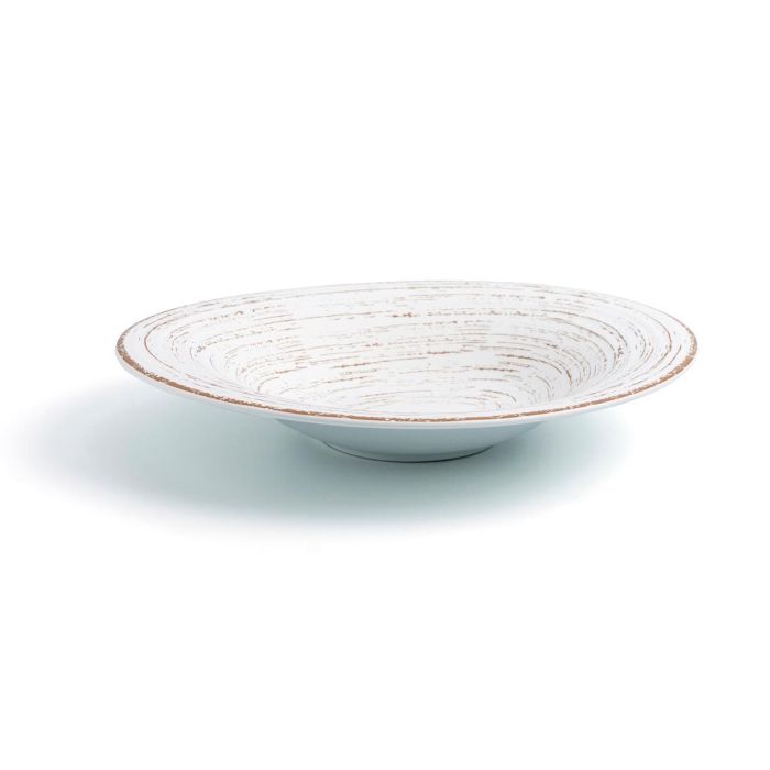 Ariane Plato Hondo Tornado White Porcelana Bicolor Decorado 29 cm (6 Unidades) 1