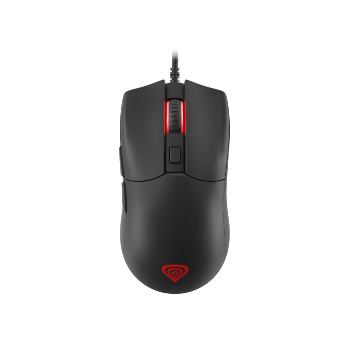 GENESIS Krypton 750 Ratón Gaming Óptico Ambidextro USB 8000 DPI con Iluminación RGB y Peso Ajustable