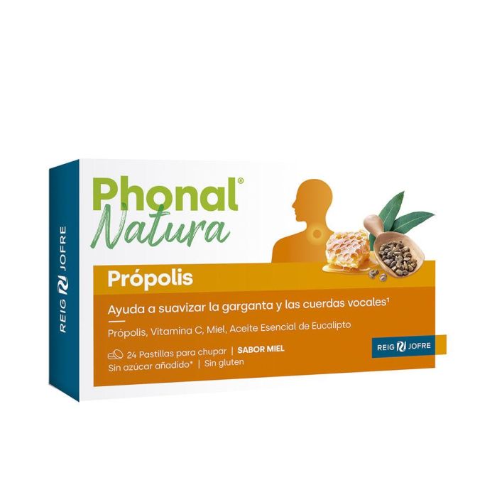 Phonal Natura Própolis Spray Garganta Adulto 15ml - Alivio Natural con Miel y Manzanilla, sin Gluten ni Azúcares Añadidos