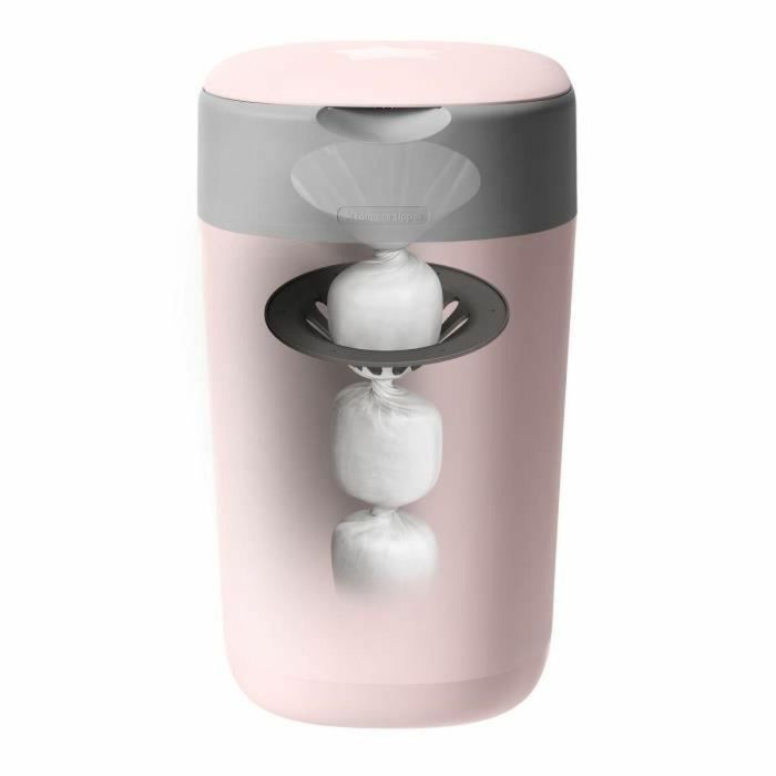 Tommee Tippee Twist & Click Contenedor de Pañales - Rosa 1 Tommee Tippee Twist & Click Contenedor de Pañales - Rosa 1