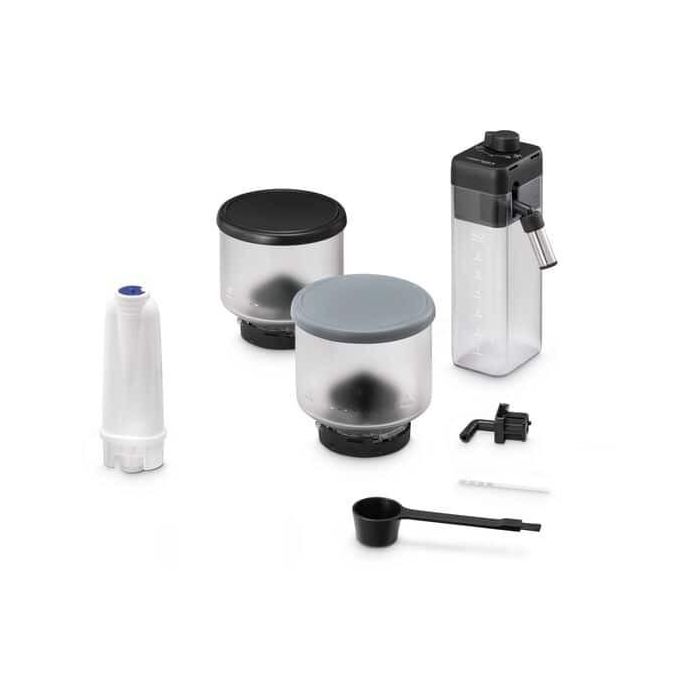 DeLonghi EXAM 440.55B Cafetera Automática Rivelia con Molinillo Integrado y Espumador de Leche, 19 Bares, 1.4L, Negro 4