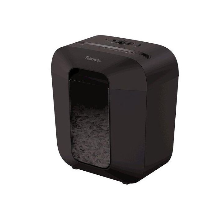 Fellowes Destructora Manual Lx25 - Corte en Partículas 4x37 mm, 6 Hojas, Grapas, Clips, Tarjetas, 11.5L