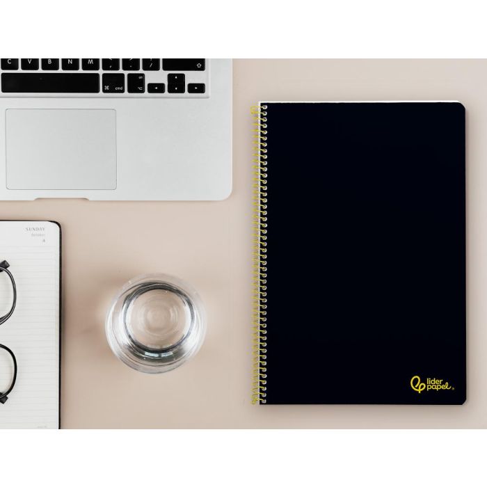Cuaderno Espiral Liderpapel Din A4 Smart Tapa Blanda 80H 75 gr Rayado Horizontal Con Margen Color Negro 6 Cuaderno Espiral Liderpapel Din A4 Smart Tapa Blanda 80H 75 gr Rayado Horizontal Con Margen Color Negro 6