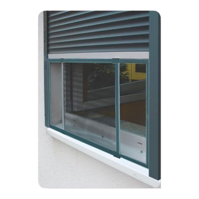 Schellenberg Mosquitera Marco Extensible Antracita para Ventanas y Persianas 50 x 75-142 cm 1