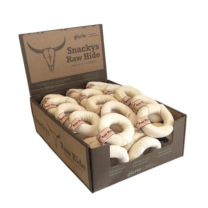 Snackys 8432288110225 Masticable Rawhide para Perro Donut Piel de Vacuno Natural Altamente Digerible 8-9cm 40 Unidades 1 Snackys 8432288110225 Masticable Rawhide para Perro Donut Piel de Vacuno Natural Altamente Digerible 8-9cm 40 Unidades 1
