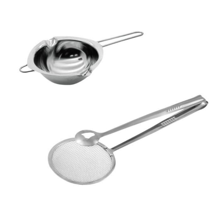 Zenker ZEN1724975595459 - Juego de baño María y pinzas para freír donuts - Pastelería Inteligente