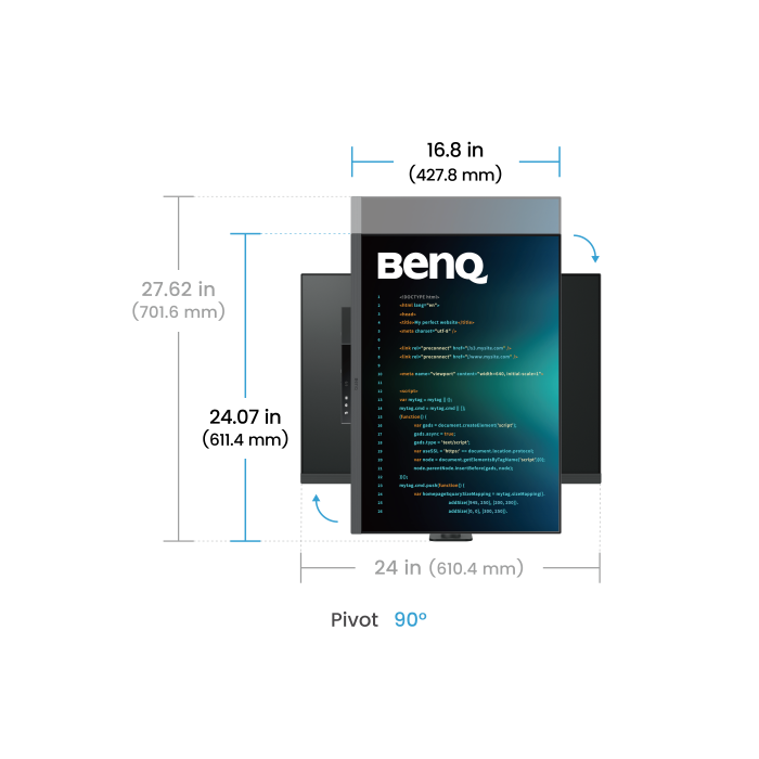 BenQ 9H.LM2LJ.TBE Pantalla para PC 28.2" 4K Ultra HD Negro