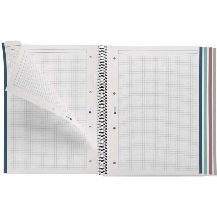 Miquelrius Cuaderno 100% Reciclado NB-4 A4 120 Hojas Cuadrícula 5mm, 6038 1 Miquelrius Cuaderno 100% Reciclado NB-4 A4 120 Hojas Cuadrícula 5mm, 6038 1