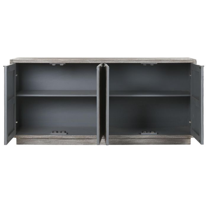 Buffet Moderno DKD Home Decor Gris 40 x 81 x 175 cm 3 Buffet Moderno DKD Home Decor Gris 40 x 81 x 175 cm 3