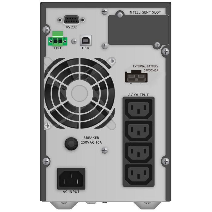 PowerWalker SAI 1kVA 900kW Factor Potencia 0.9 Baterías Integradas, USB HID, Amplio Rango Voltaje, Eficiencia Energética, Negro 1
