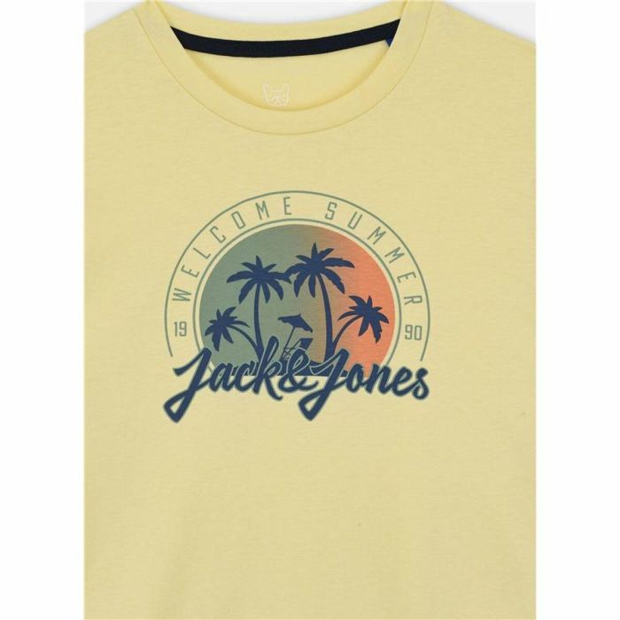 Camiseta de Manga Corta Infantil Jack & Jones Jjsummer Smu Vibe Tee Amarillo 10 Años 1 Camiseta de Manga Corta Infantil Jack & Jones Jjsummer Smu Vibe Tee Amarillo 10 Años 1
