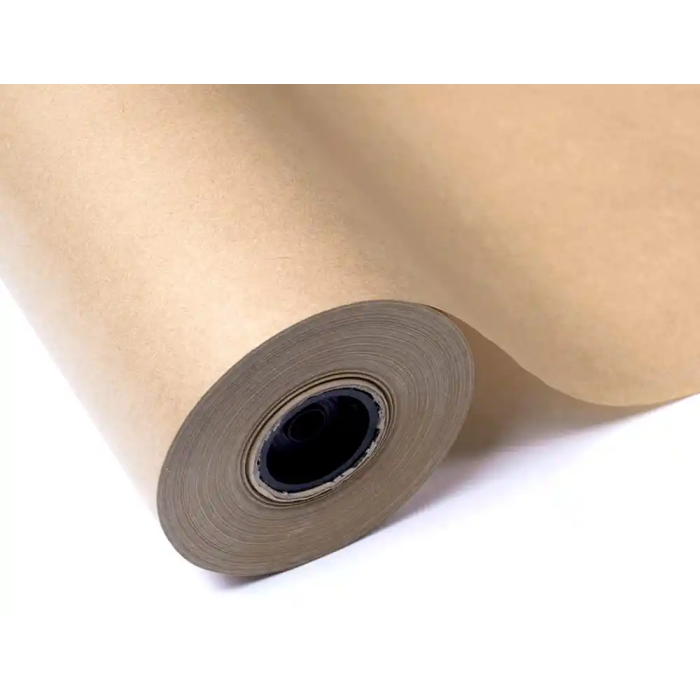 Liderpapel Papel Kraft Marrón Bobina 1m x 714m para Embalaje, Peso 50kg 5