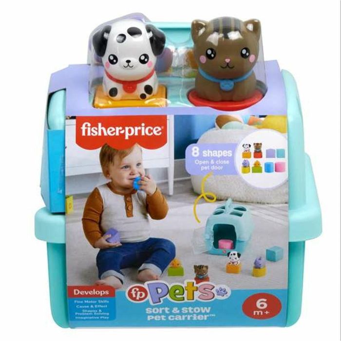 Fisher-Price Portamascotas Pet Pals apilables y encajables de juguete para bebés a partir de 4 meses 0 Fisher-Price Portamascotas Pet Pals apilables y encajables de juguete para bebés a partir de 4 meses 0