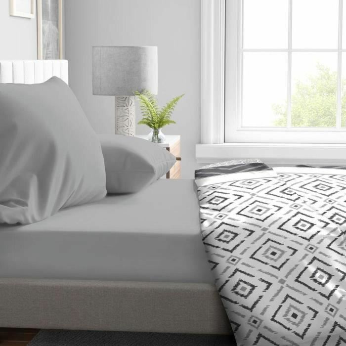 Home Linge Passion HP71769 Sábana bajera ajustable Microfibra Gris claro 160 x 200 cm + 30 cm de alto 3 Home Linge Passion HP71769 Sábana bajera ajustable Microfibra Gris claro 160 x 200 cm + 30 cm de alto 3