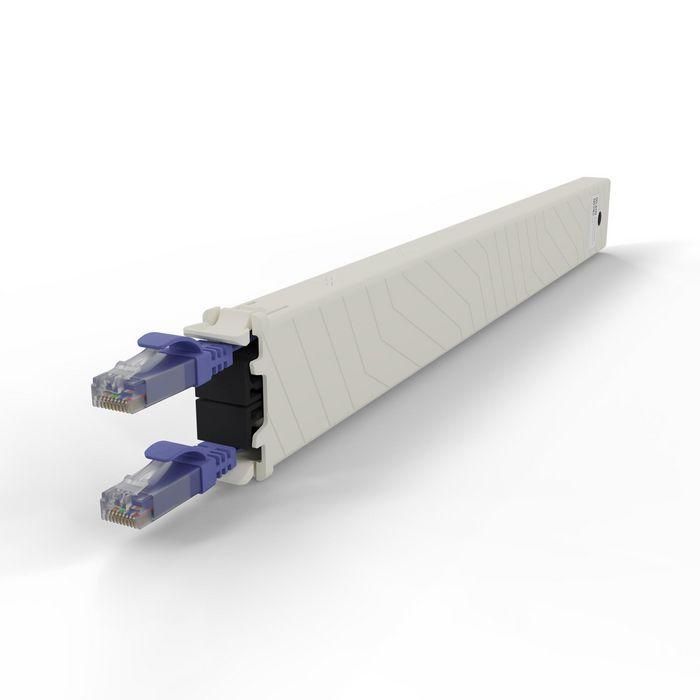 PATCHBOX patchbox.one Cassette de Cable UTP Cat.6a Modular para Rack 8RU, Violeta 1