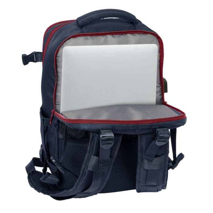 Mochila Escolar F.C. Barcelona Azul Granate 7 Mochila Escolar F.C. Barcelona Azul Granate 7