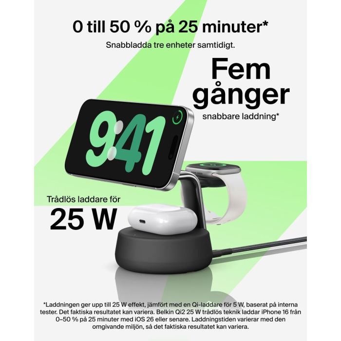 Cargador Inalámbrico Belkin WIZ040KQCH Negro 9 Cargador Inalámbrico Belkin WIZ040KQCH Negro 9