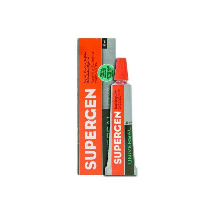 Supergen Pegamento Universal Multiusos 20 mL para Papel, Cartón y Tejido