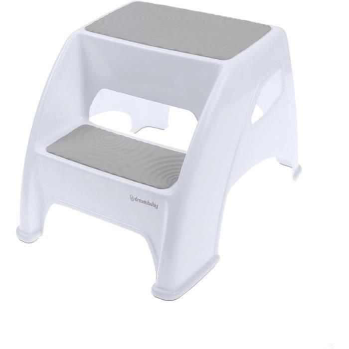Dreambaby AAAAN49516 Taburete con Escalera Toddler & Me 2 Up Antideslizante, Texturizado, hasta 145kg, Niños y Adultos, Gris Dreambaby AAAAN49516 Taburete con Escalera Toddler & Me 2 Up Antideslizante, Texturizado, hasta 145kg, Niños y Adultos, Gris