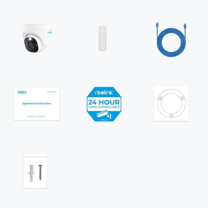 Reolink P334 Cámara de Seguridad IP 8MP 4K Interior/Exterior PoE Alámbrica Google Assistant Visión Nocturna 30m IP66 2