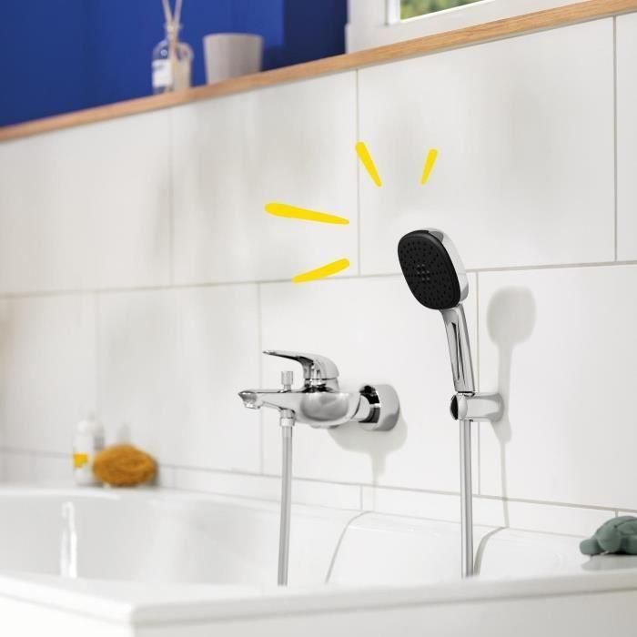 Set de ducha con rociador de 2 chorros, soporte y flexo - GROHE Vitalio Comfort 110 26399001 - Fácil selección - Ahorro de agua 1 Set de ducha con rociador de 2 chorros, soporte y flexo - GROHE Vitalio Comfort 110 26399001 - Fácil selección - Ahorro de agua 1