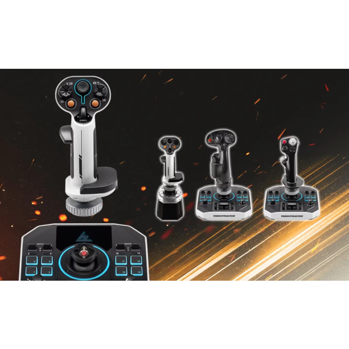 Thrustmaster Sol-R 2 HOSAS Space Sim Duo Joystick Espacial Ambidiestro 88 Botones Tecnología HEART 16 Bits 6