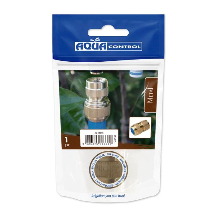 Aqua Control Conector Rápido Latón 3/4" (19mm) para Manguera 1