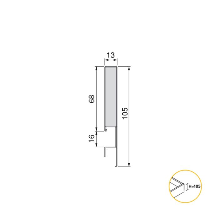 Emuca Cajón exterior Concept 30kg de altura 105mm, profundidad 400mm, Acero, Gris antracita 5 Emuca Cajón exterior Concept 30kg de altura 105mm, profundidad 400mm, Acero, Gris antracita 5