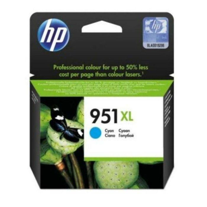 HP Cartucho Tinta Cian Alto Rendimiento 951XL CN046AE Original para HP OfficeJet Pro 8610/8620/251dw/276dw/8100/8600