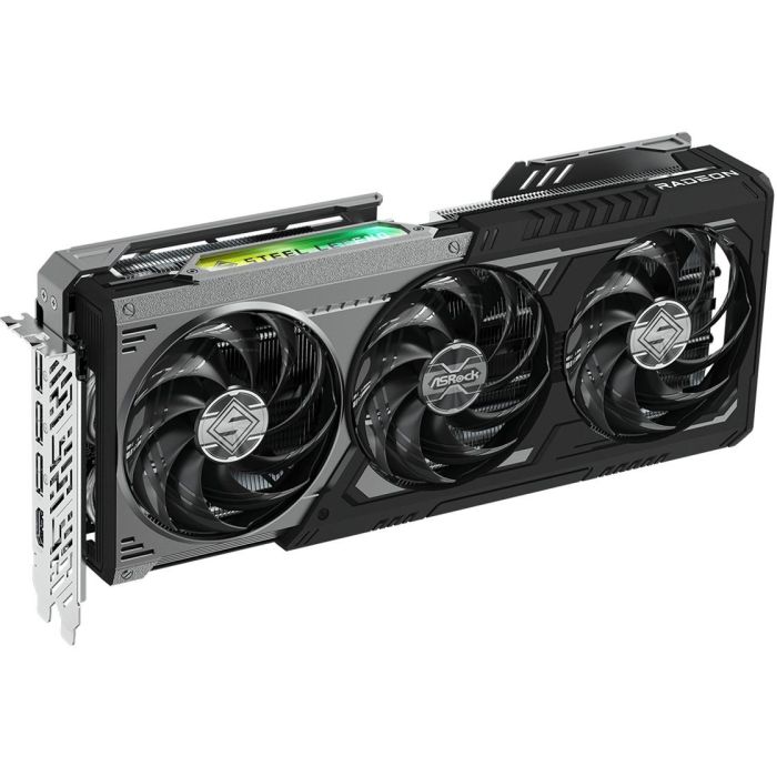ASRock RX 9070XT Radeon Steel Legend Dark 16GB GDDR6 3 ventiladores PCI Express 5.0 1 ASRock RX 9070XT Radeon Steel Legend Dark 16GB GDDR6 3 ventiladores PCI Express 5.0 1